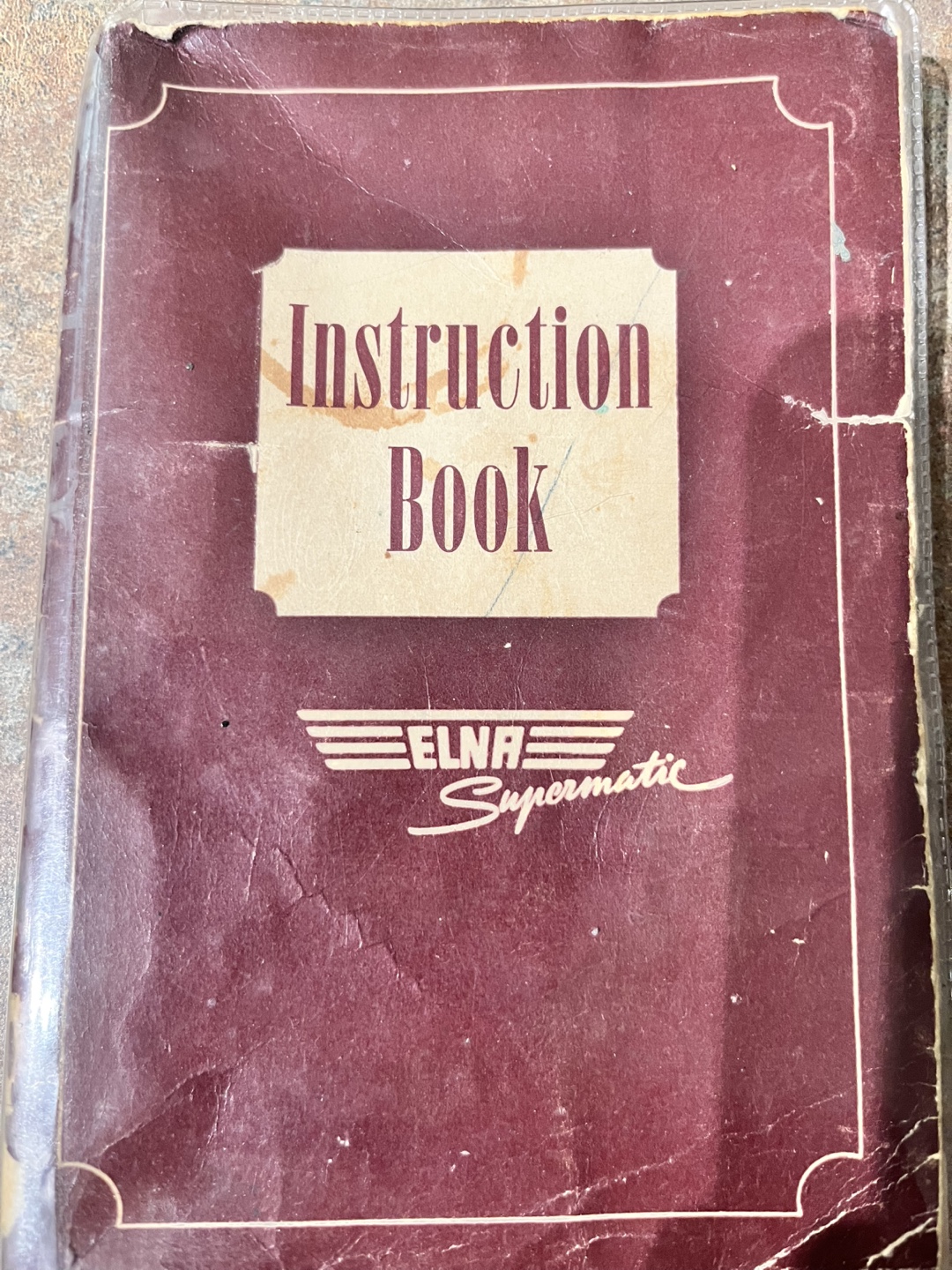 Vintage ELNA Supermatic Sewing Machine Instruction Book