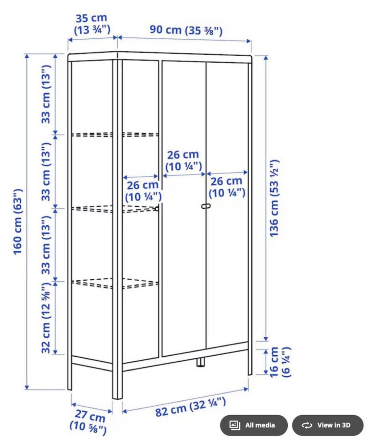 Ikea  Metal Storage Cabinet - photo 3