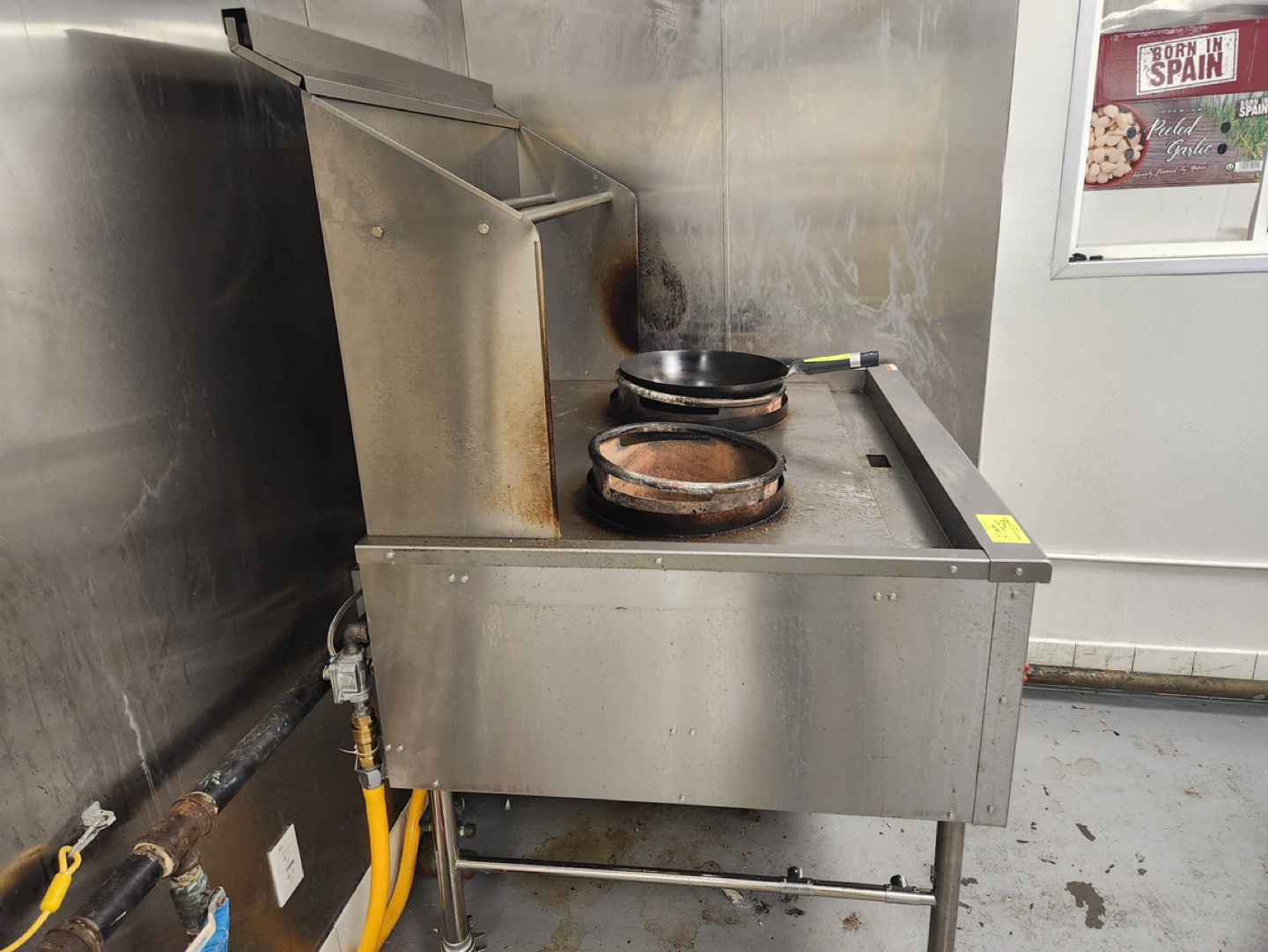 Commercial Double Wok Gas Stove - photo 2