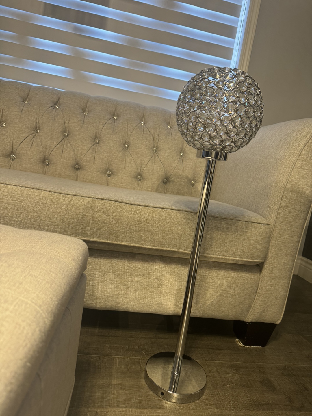 Crystal Ball Candle Holder