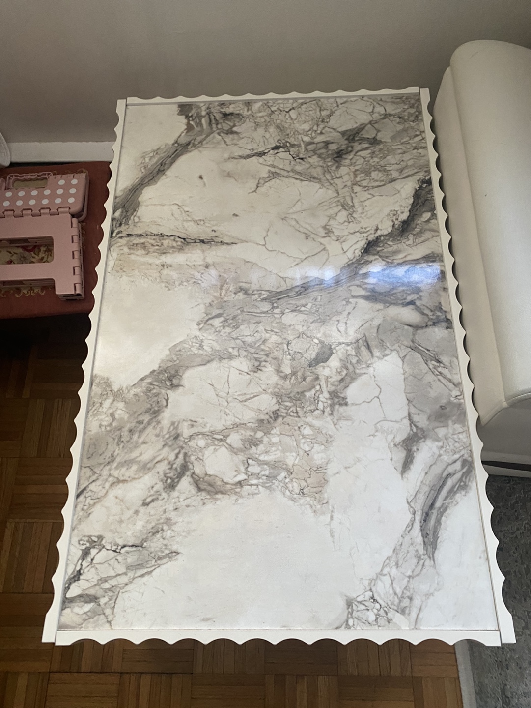 White Marble Coffee Table