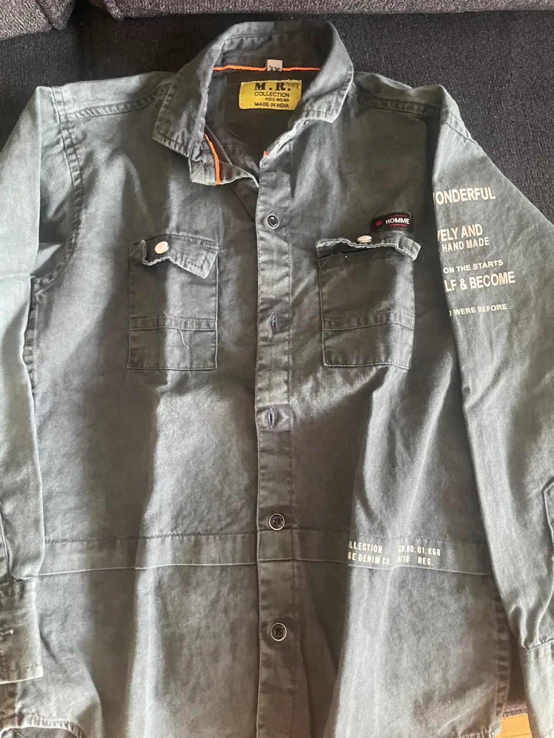 Red and Black Long Sleeve Button Up Shirt image indicator(8)