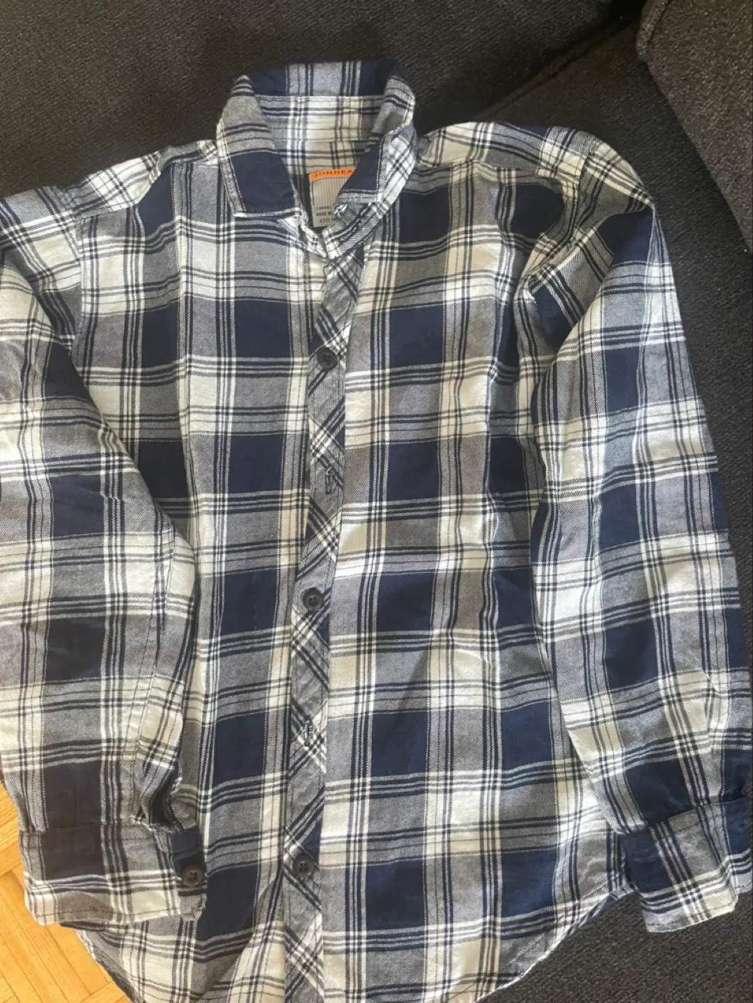 Red and Black Long Sleeve Button Up Shirt image indicator(7)