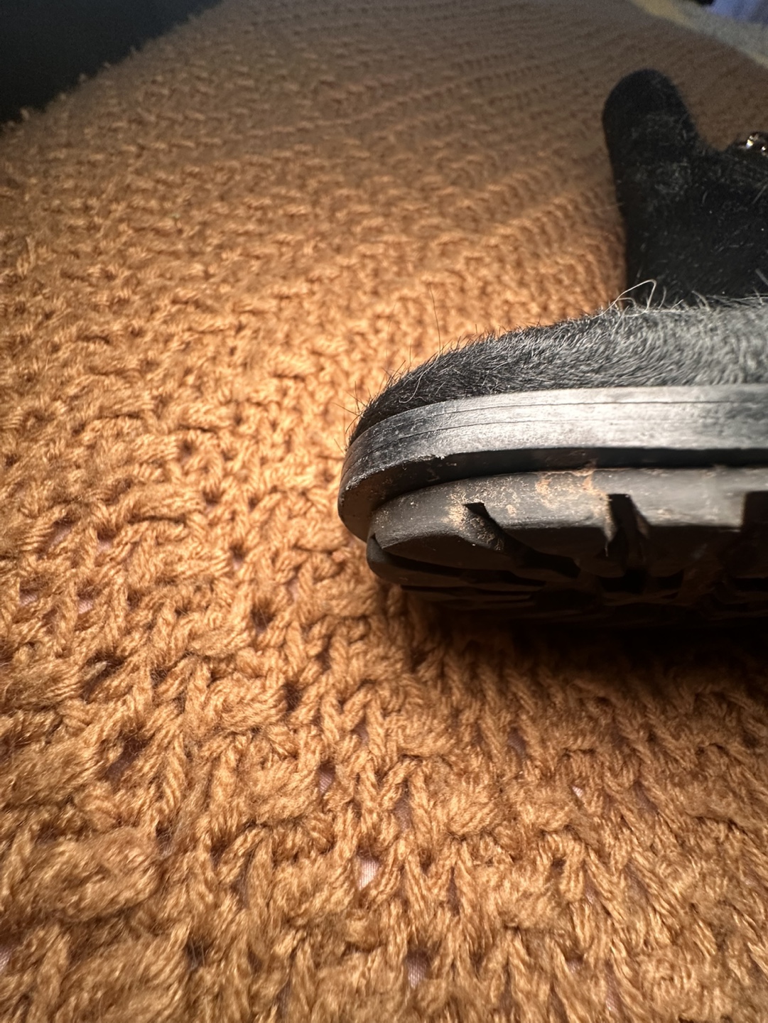 Derek LamBlack Hair on Hide Wedge Booties - photo 5