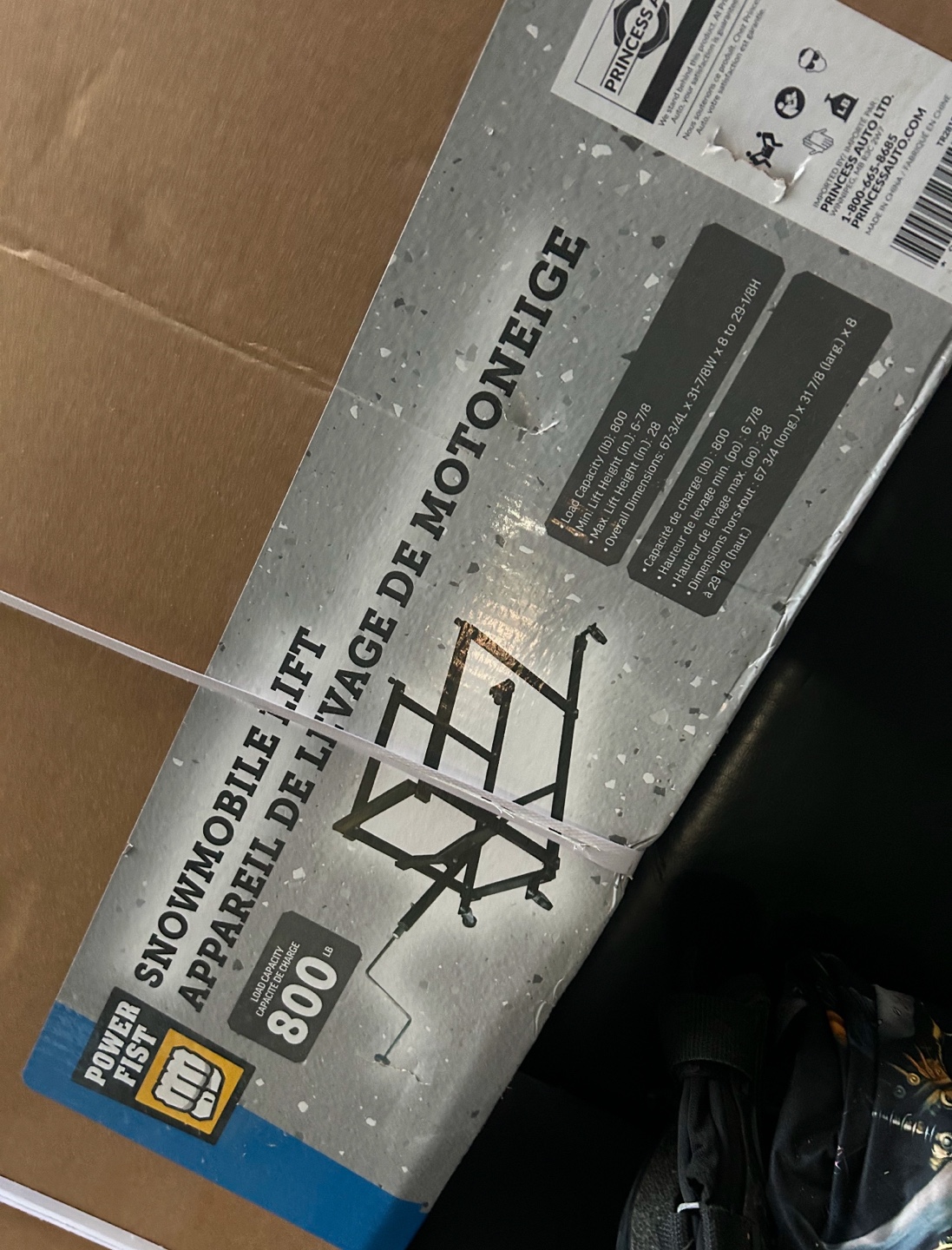 Snowmobile lift