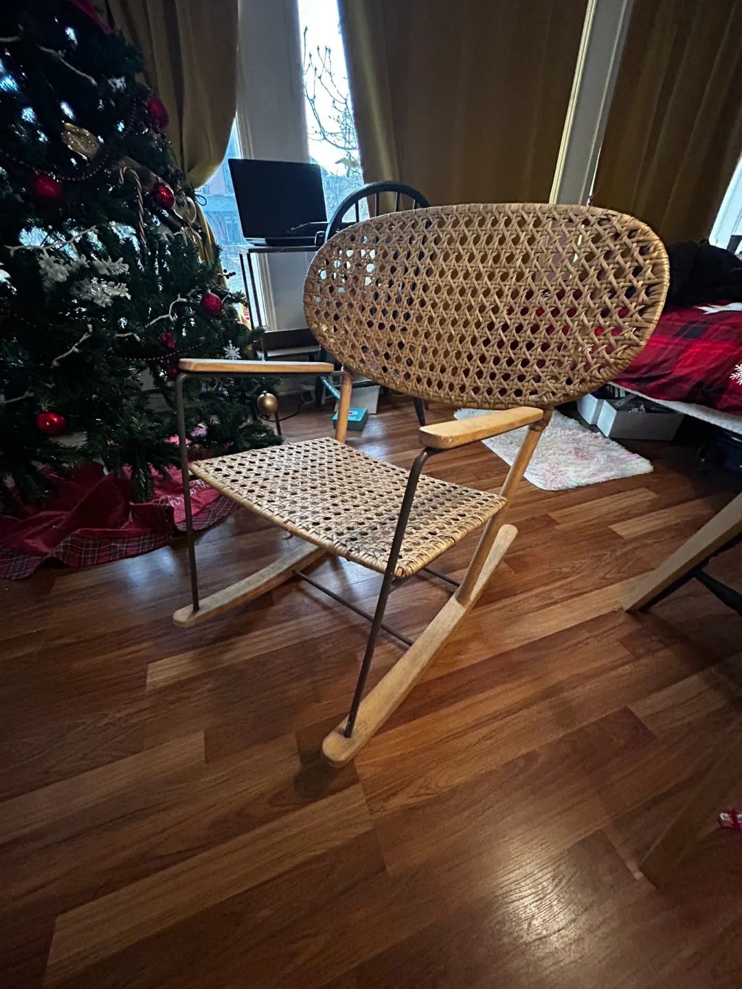 Vintage Wicker Rocking Chair thumbnail