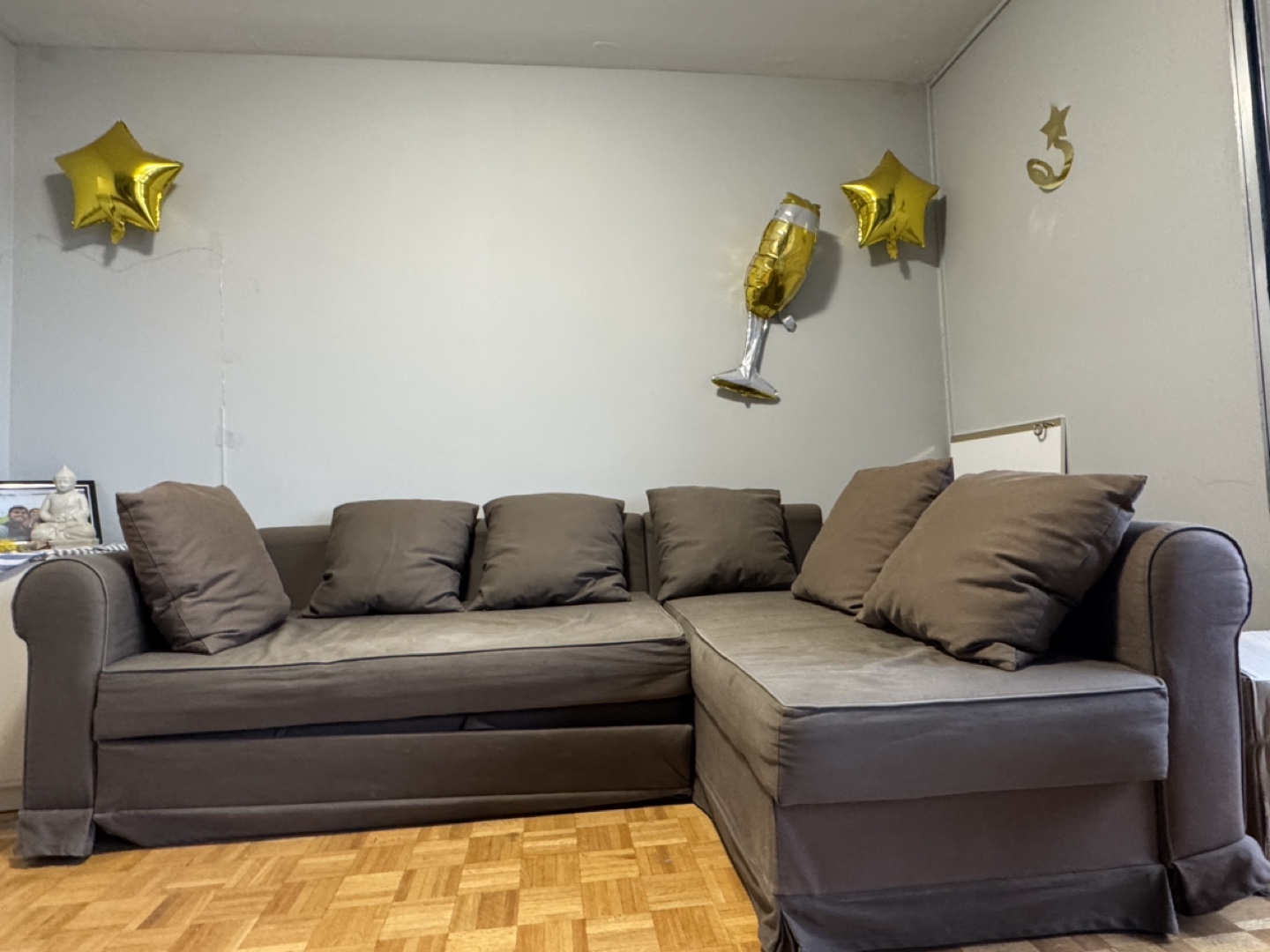 L shaped Sofa with storage space!!!MOVE OUT SALE!!!