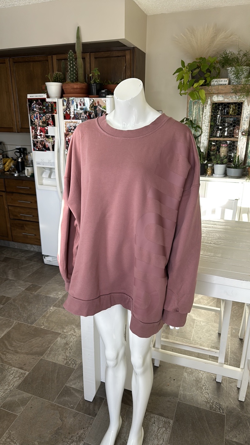 Adidas Oversized Pink Sweatshirt