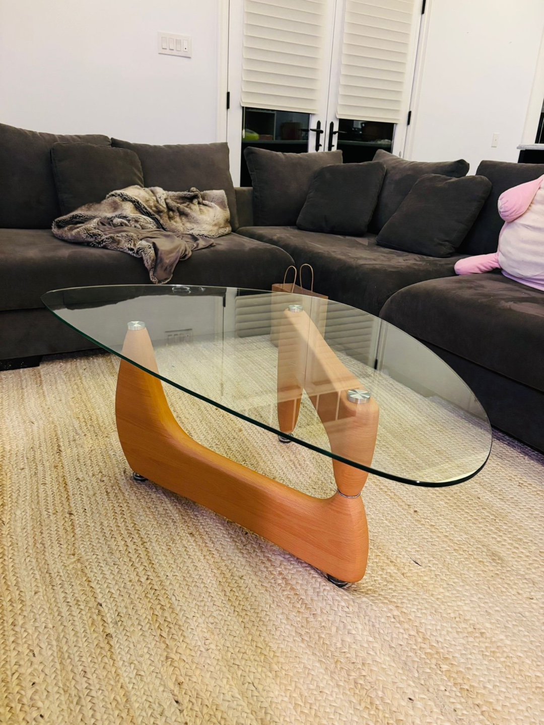 Mid-Century Modern Glass Coffee Table