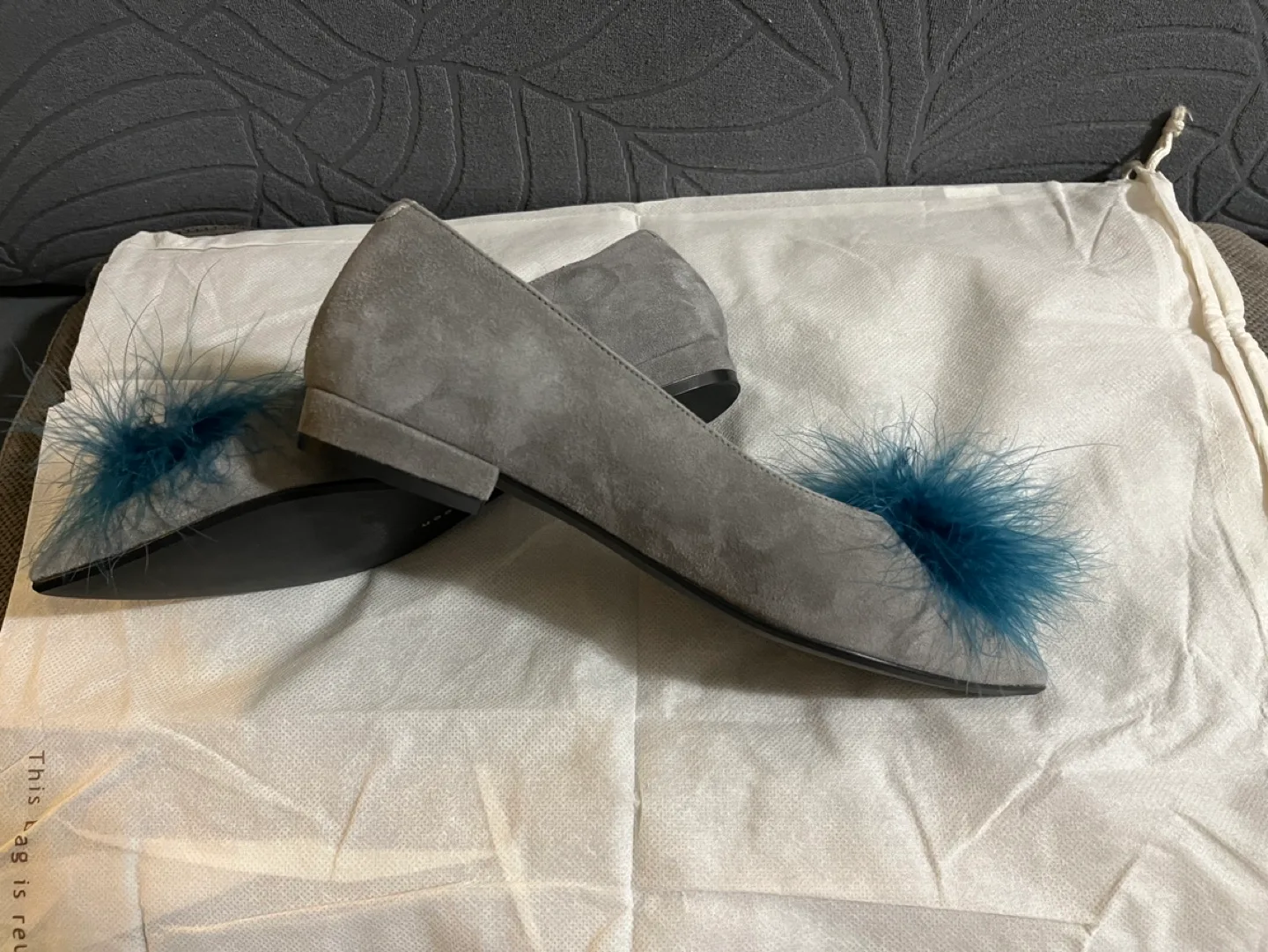 Patricia Green Suede Feather Flats image indicator(3)