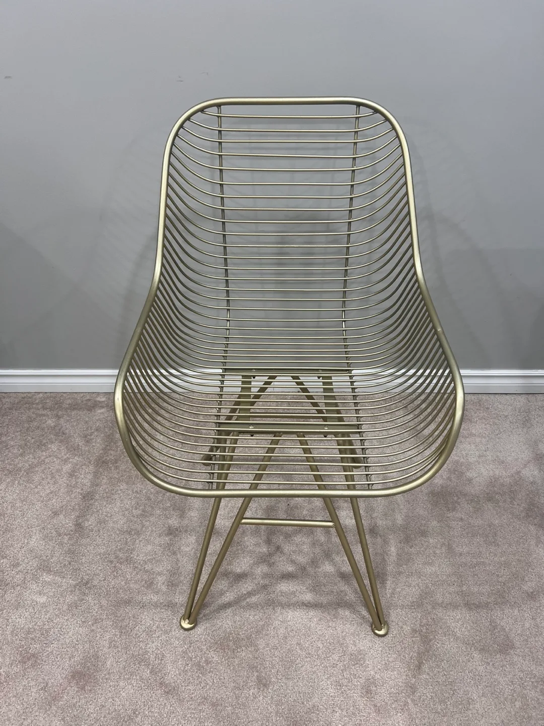 Champagne Gold Iron Accent ArmChair thumbnail