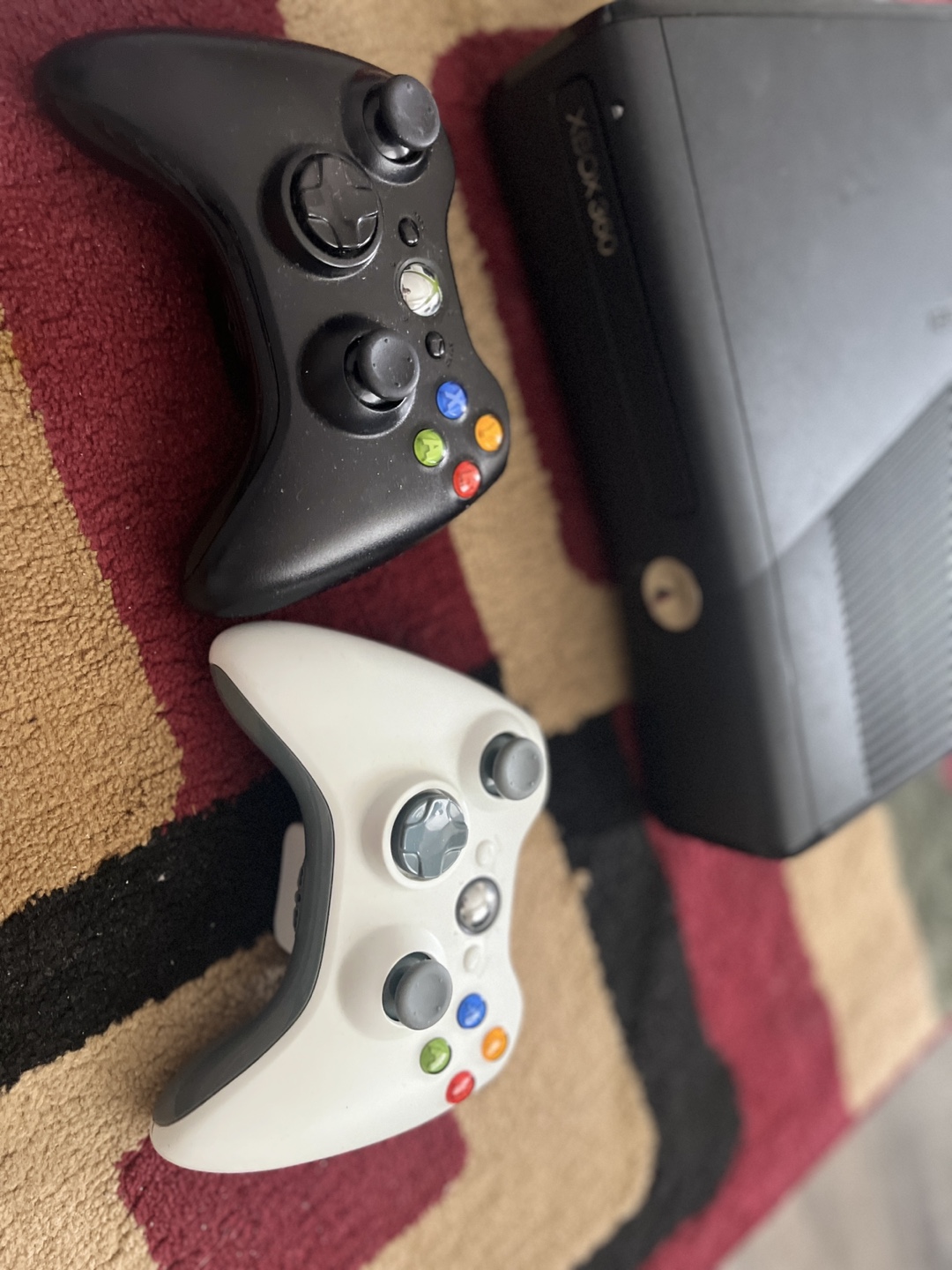 Xbox 360 Console with 2 Controllers and Power Cable
