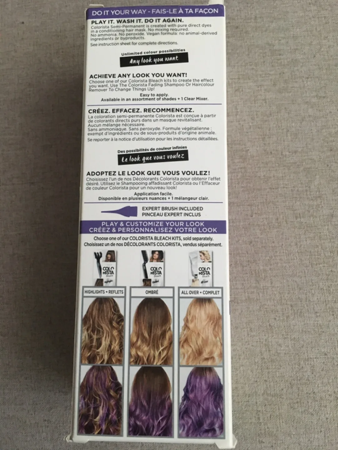 L'Oreal Paris Colorista Semi-Permanent Hair Colour - Purple 400 image indicator(2)