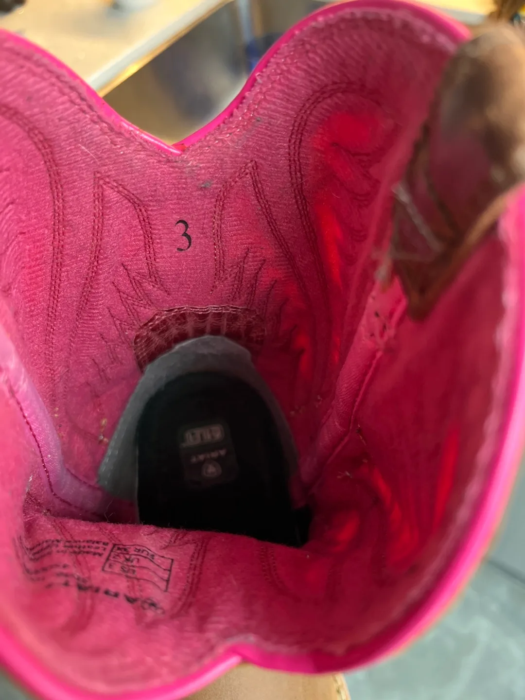 Ariat Brown Leather Cowboy Boots Toddlers size 3 image indicator(6)