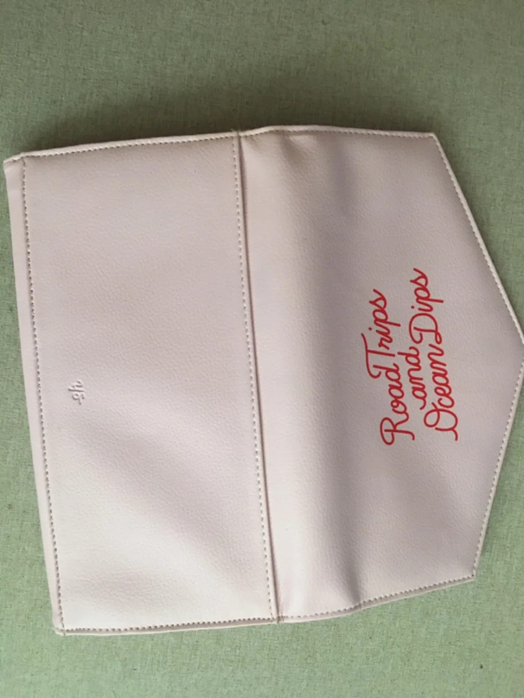 Pink Faux Leather Travel Wallet with labelled compartments image indicator(3)