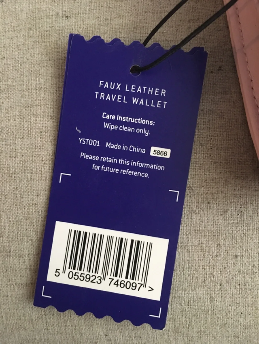 Pink Faux Leather Travel Wallet with labelled compartments image indicator(5)