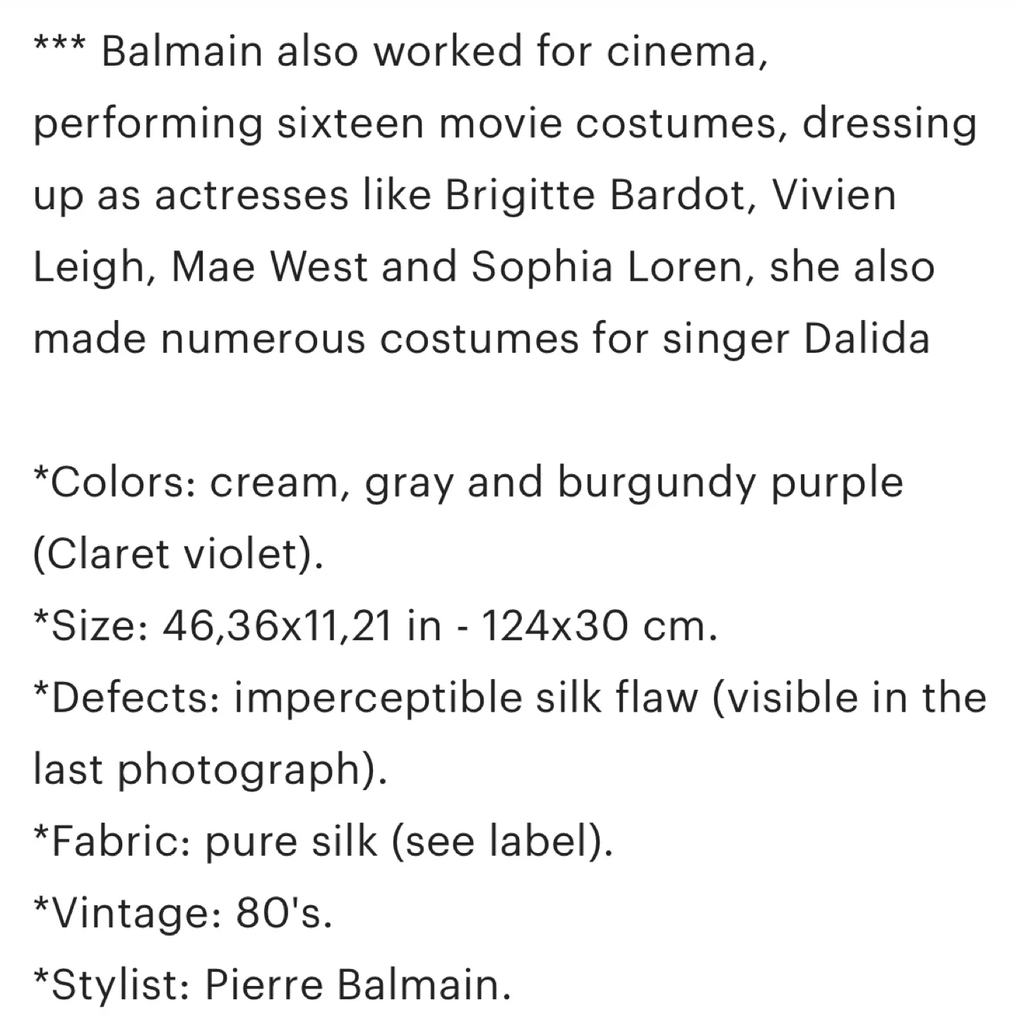 Pierre Balmain Vintage Silk Scarf image indicator(4)