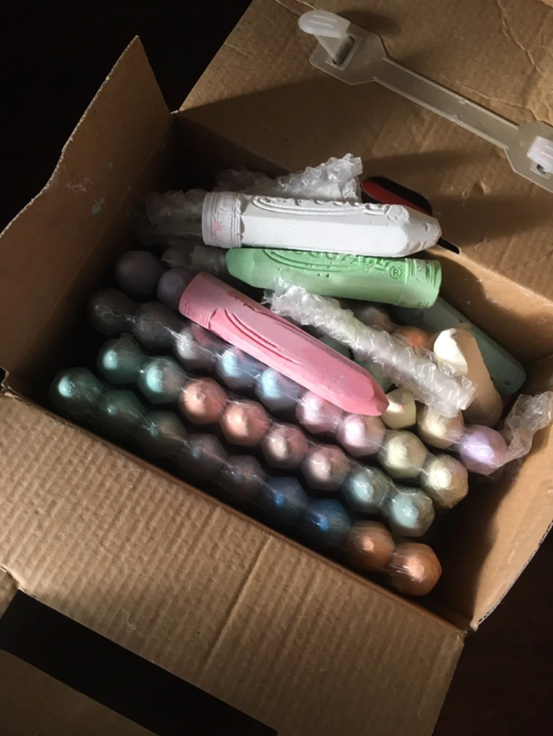 Chalkboard with Ornate Frame + Box of assorted chalk image indicator(4)