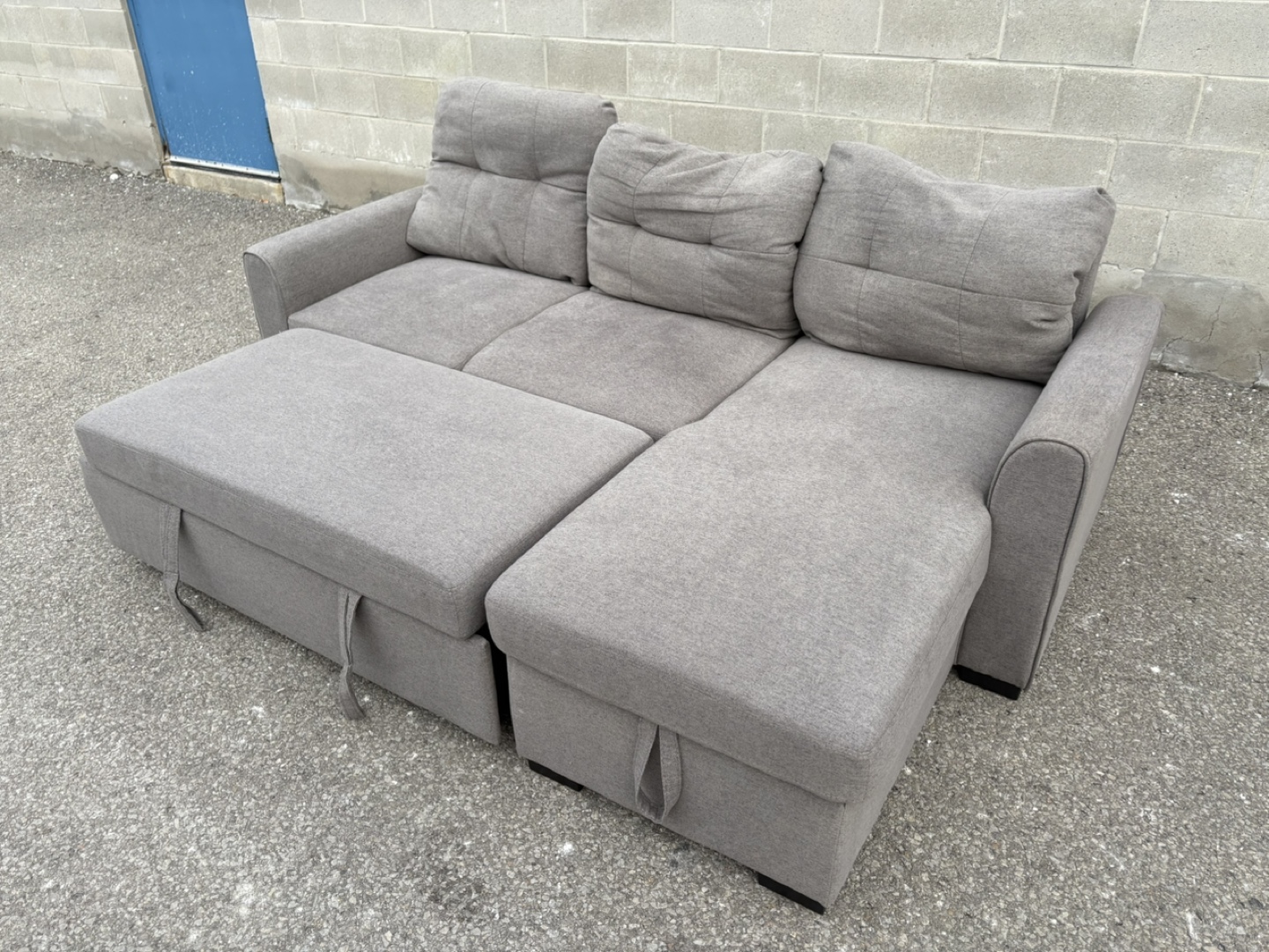 FREE DELIVERY✅•THE BRICK GREY SECTIONAL COUCH / SOFA BED STORAGE - photo 3