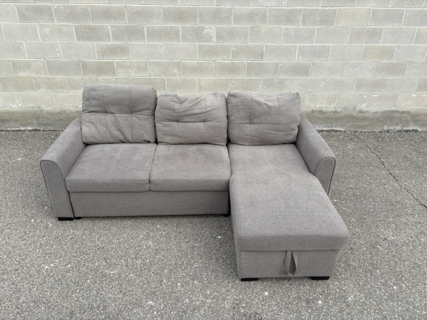 FREE DELIVERY✅•THE BRICK GREY SECTIONAL COUCH / SOFA BED STORAGE