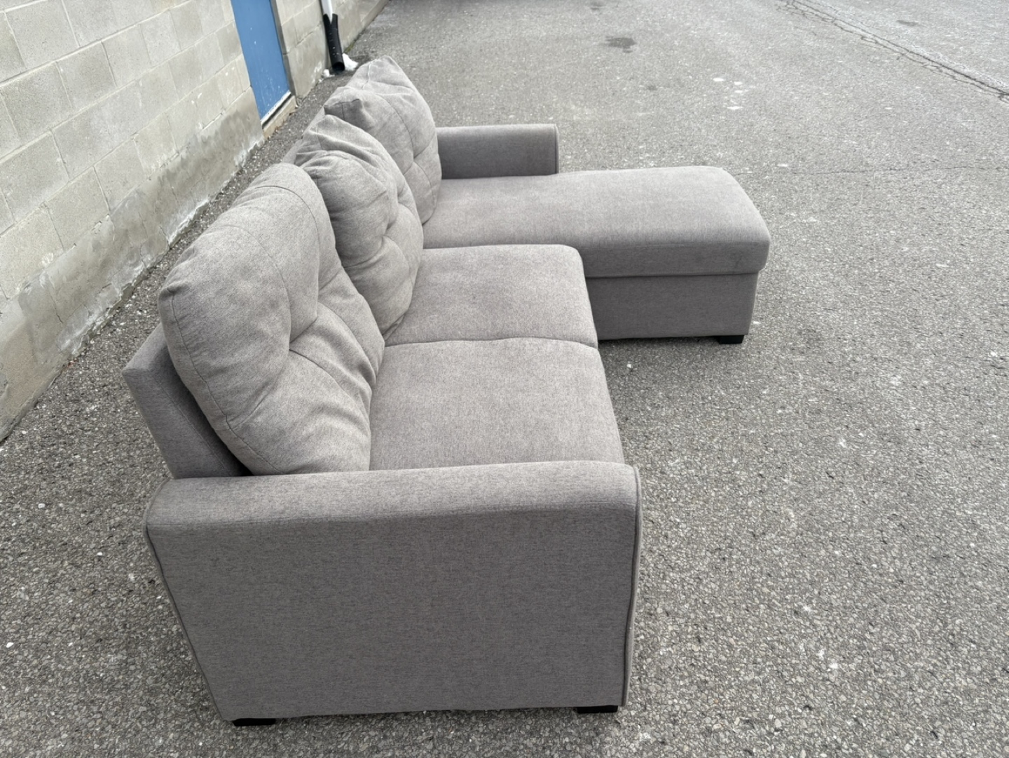 FREE DELIVERY✅•THE BRICK GREY SECTIONAL COUCH / SOFA BED STORAGE - photo 5