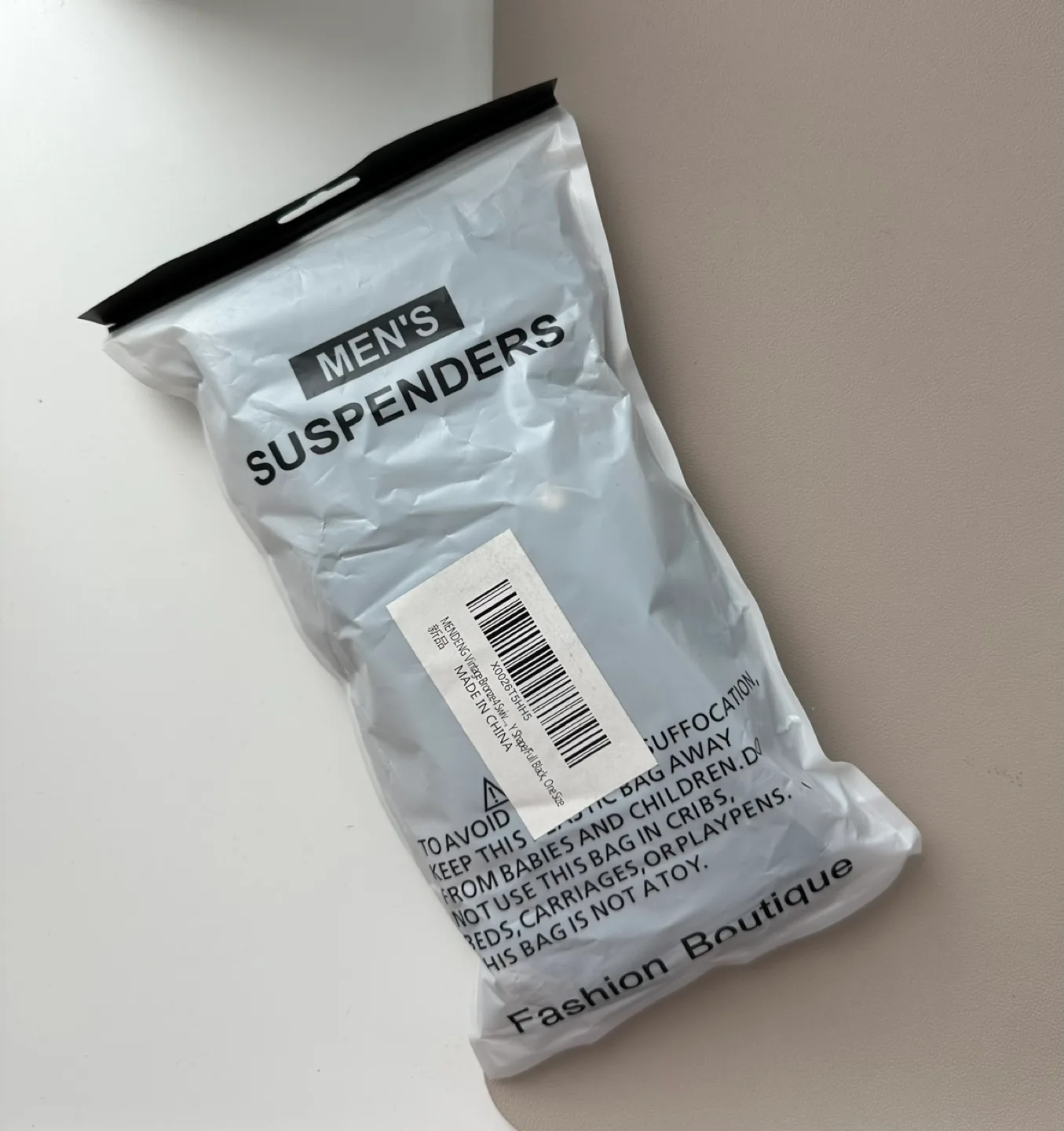 Men's Suspenders - Black Leather Strap image indicator(3)