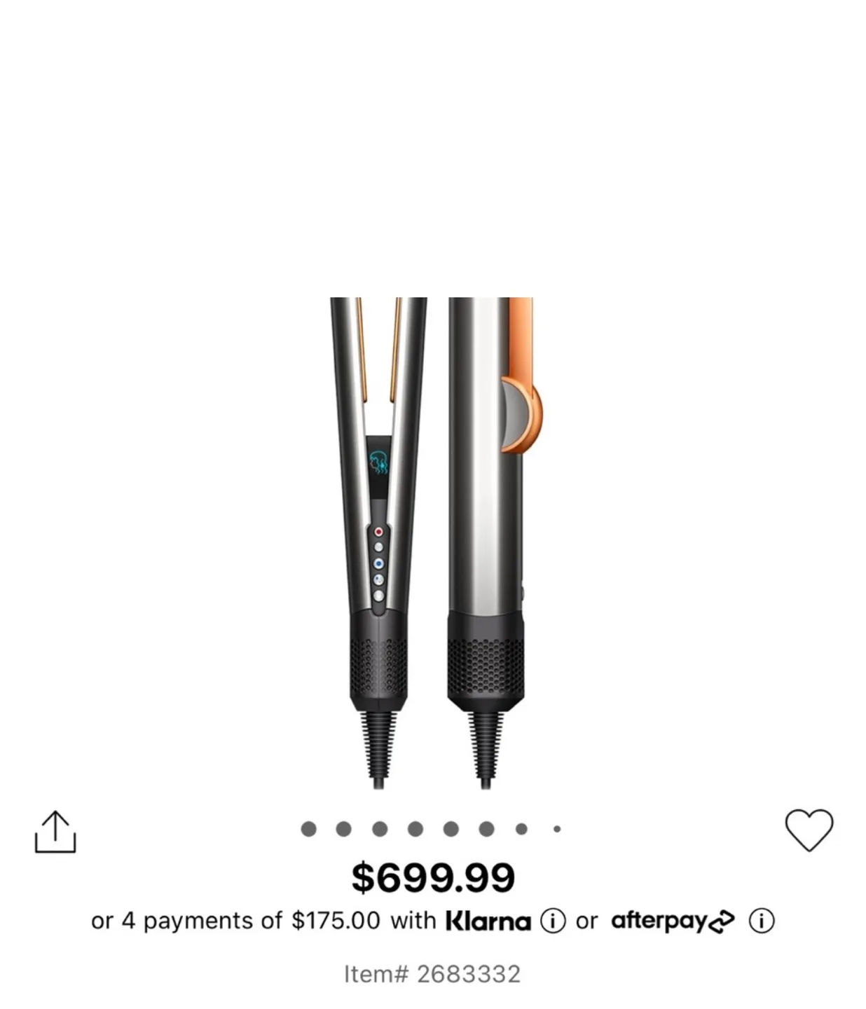 Dyson airstrait image indicator(3)