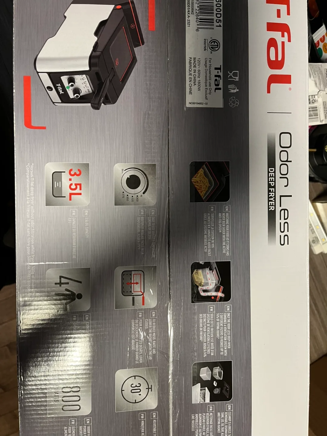 T-fal Odor Less Deep Fryer image indicator(4)