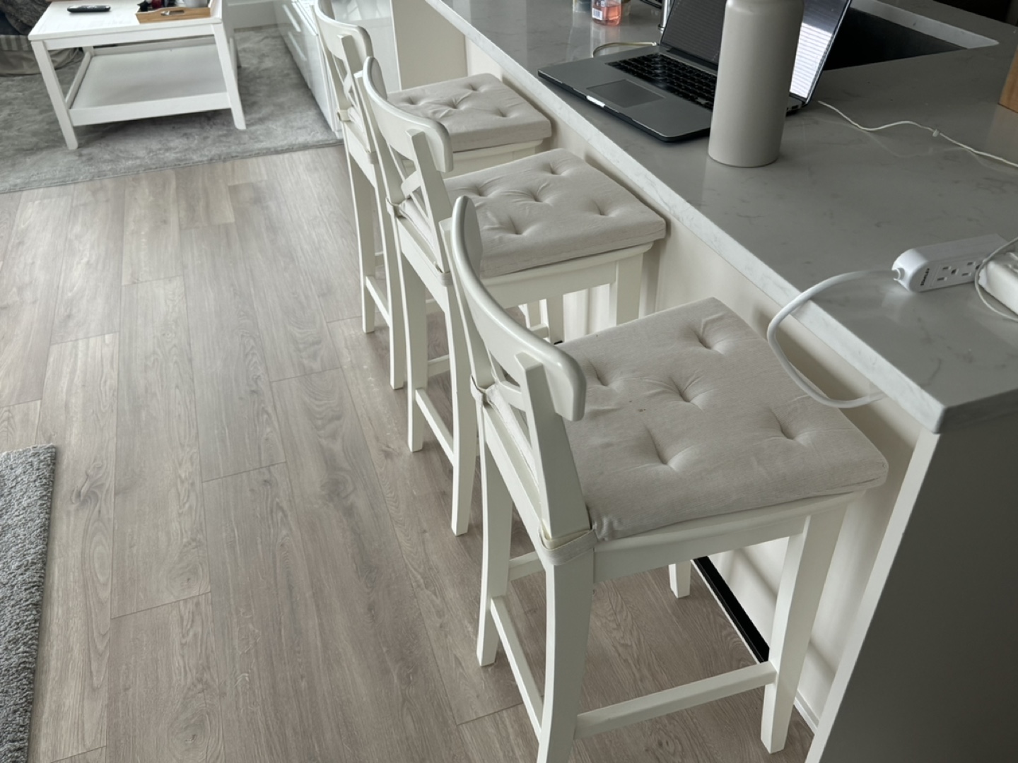 IKEA White Bar Stools