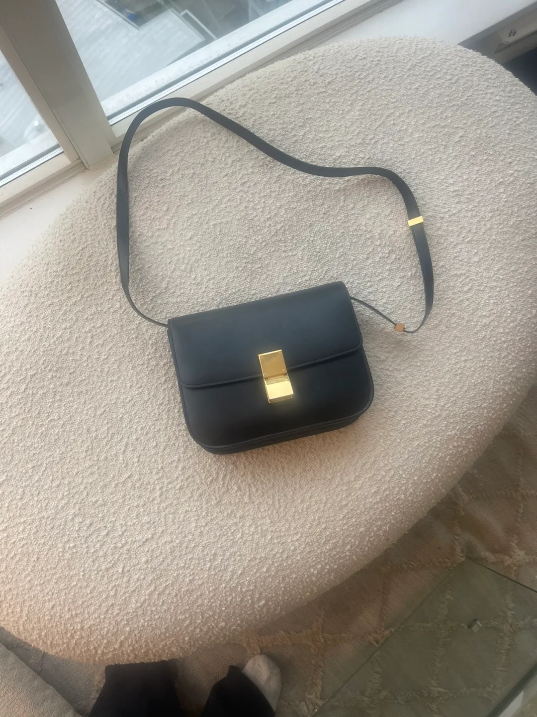 Celine Black Leather Bag