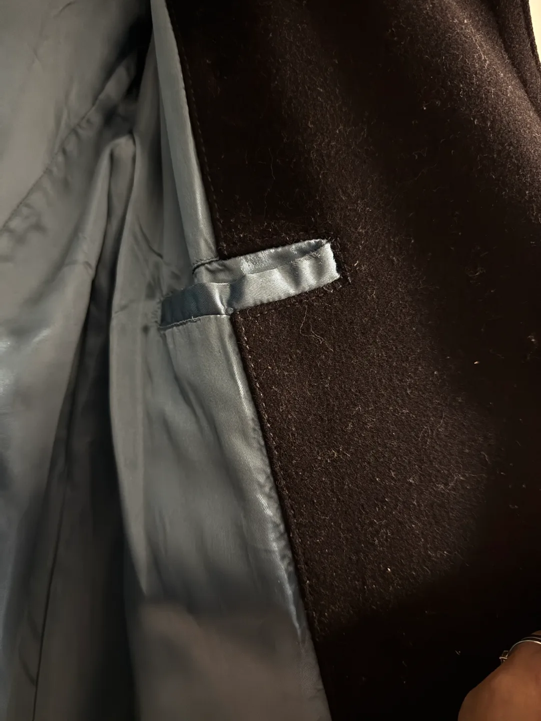 GAP Black Double Breasted Peacoat image indicator(6)