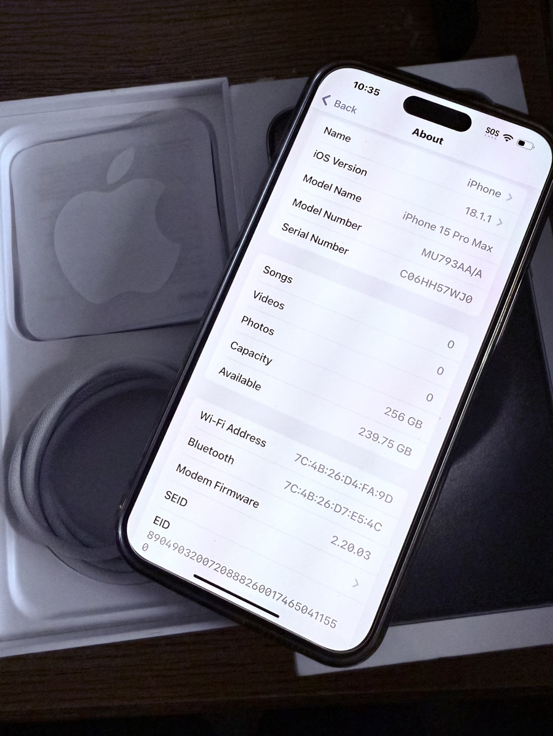 iPhone 15 Pro Max 256GB titanium - photo 3