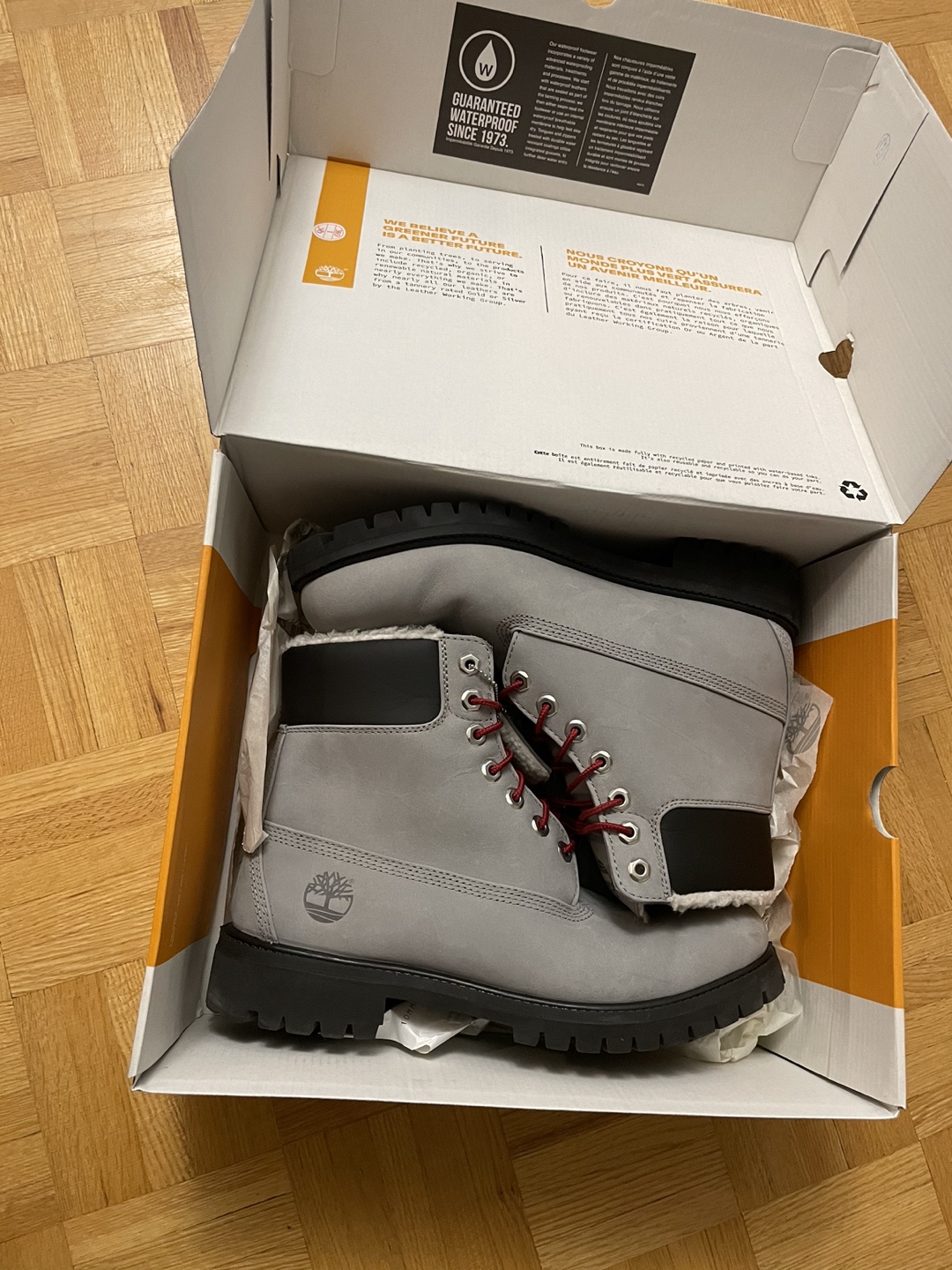 Timberland Men's Premium 6" Warm Fur Grey