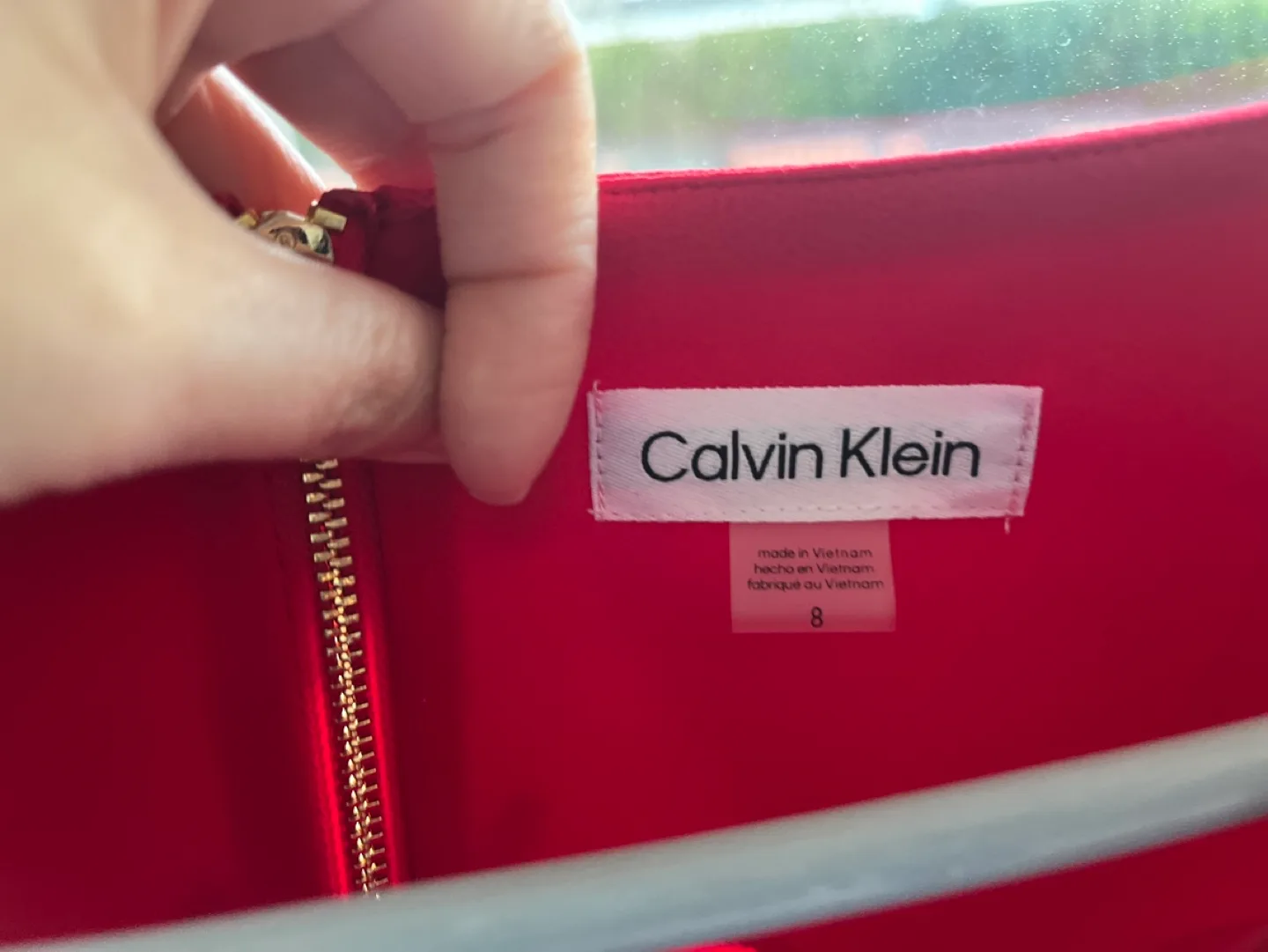 Calvin Klein Red Dress Size 8 image indicator(3)