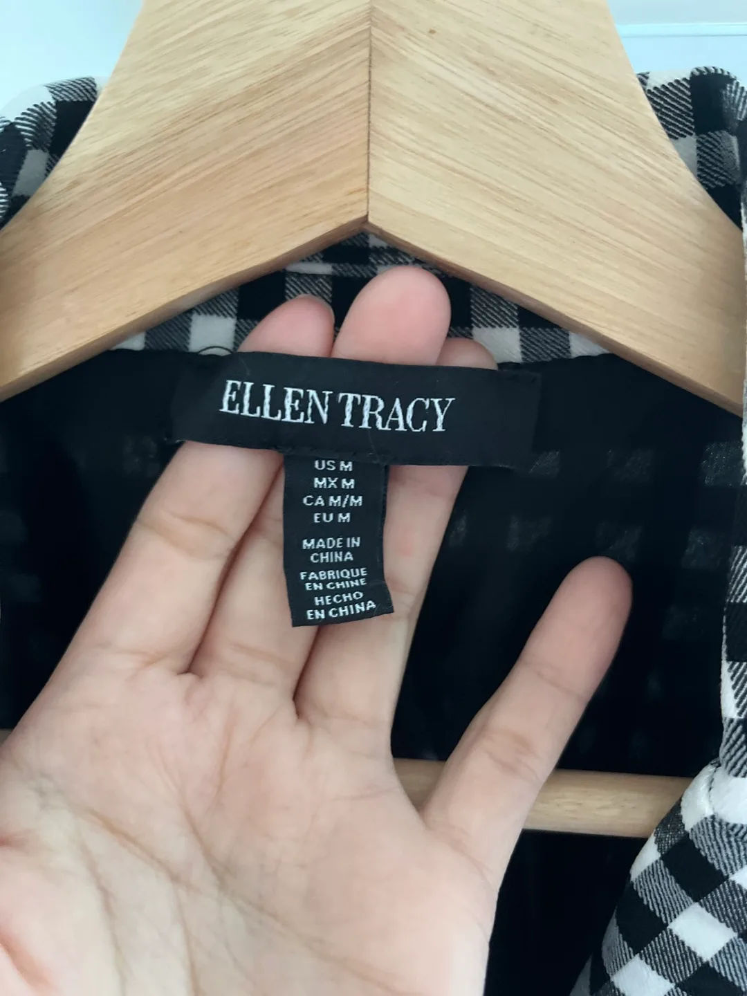 Ellen Tracy Gingham Blazer image indicator(3)