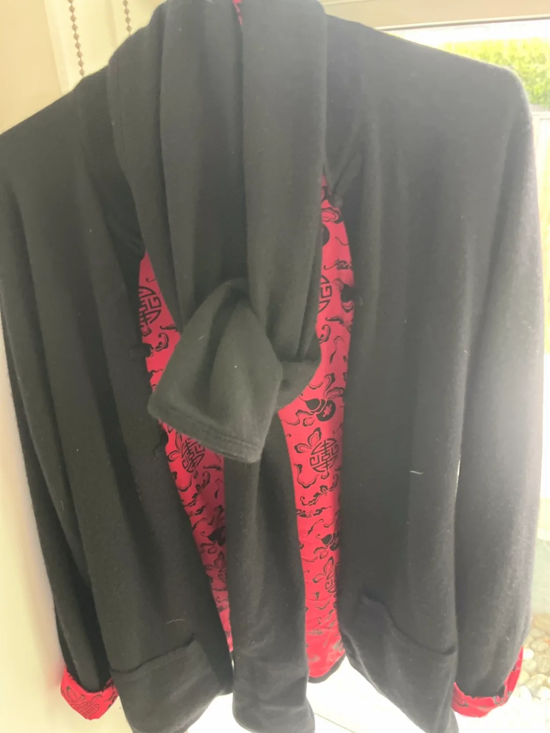 Shanghai Tang Black and Red Cardigan thumbnail