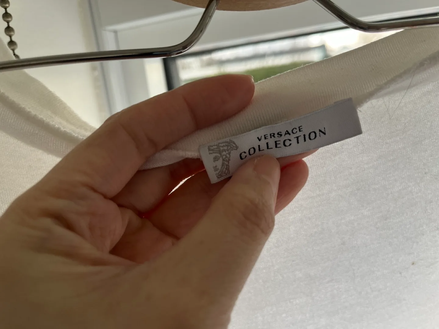 Versace Collection White T-Shirt with Rhinestones image indicator(3)