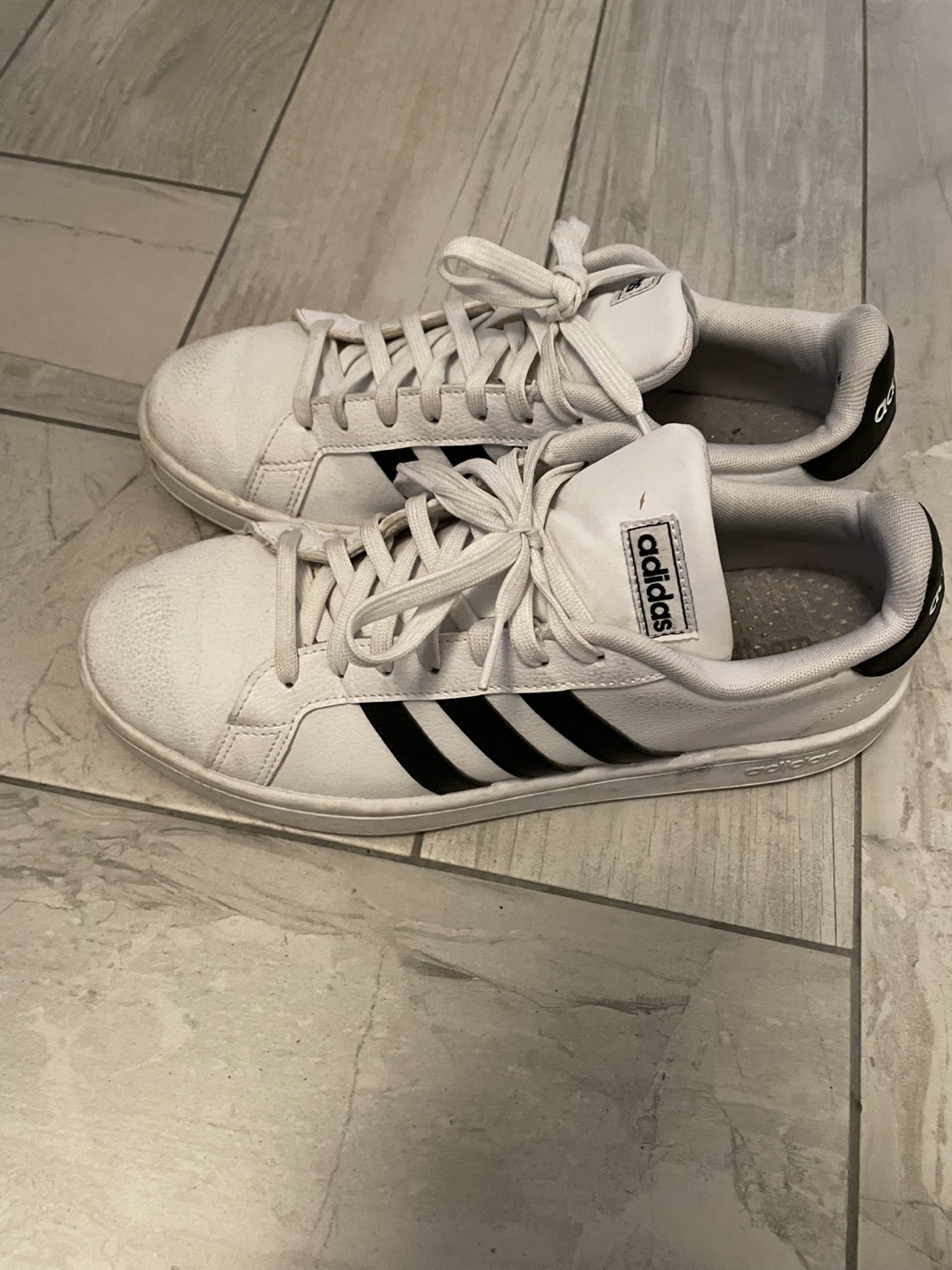 Adidas White & Black Sneakers