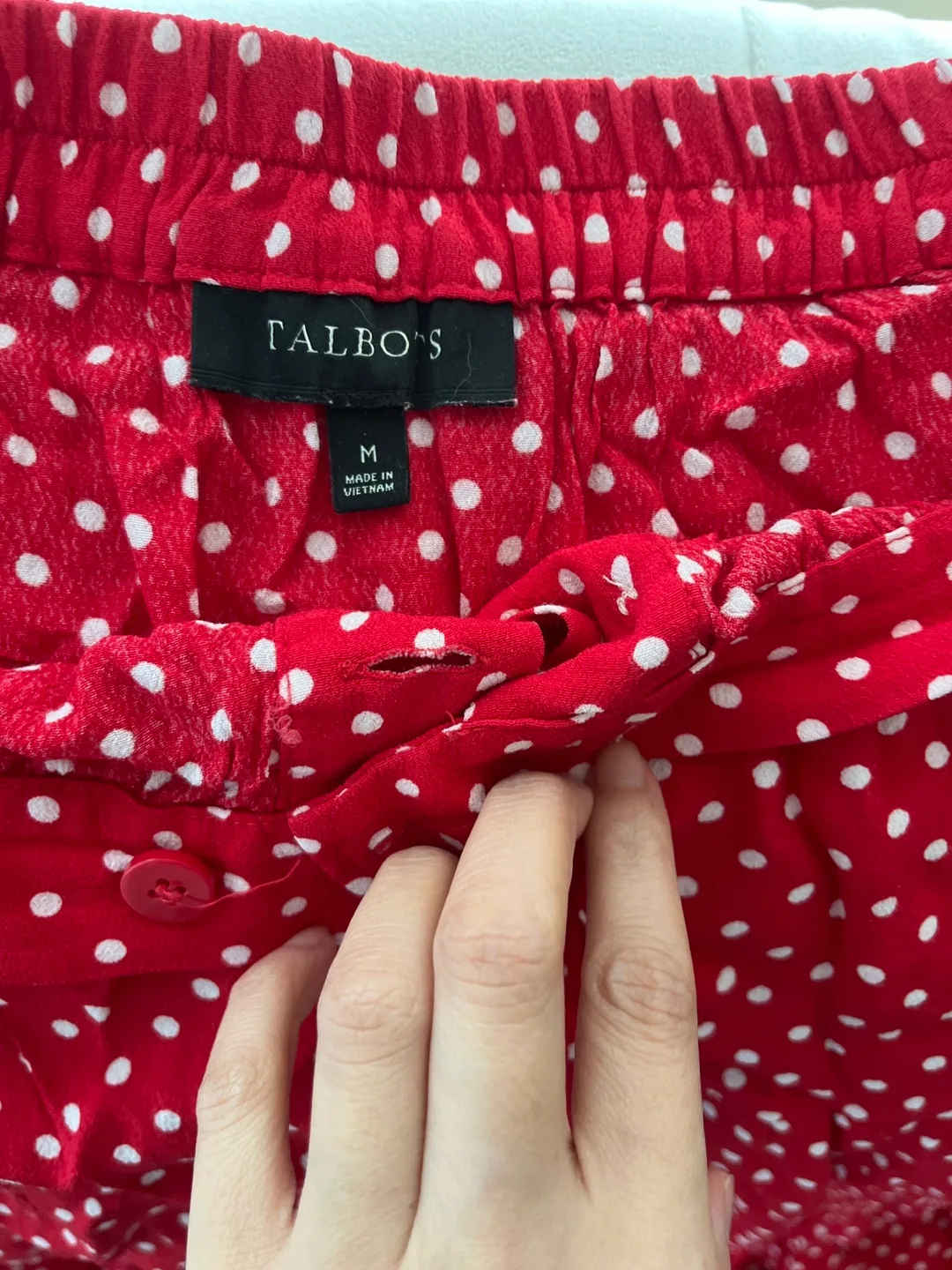Talbot's Red Polka Dot Skirt image indicator(2)