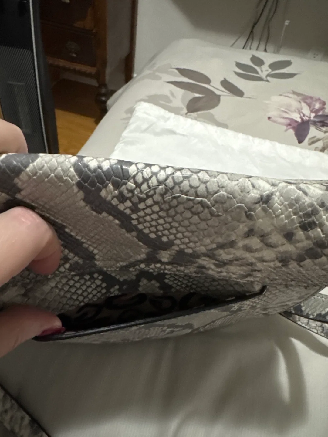 Guess Snakeskin Crossbody Bag image indicator(5)