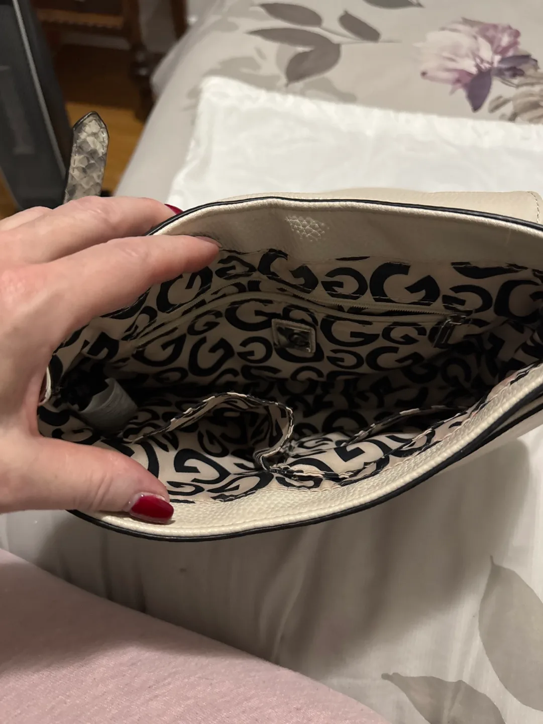 Guess Snakeskin Crossbody Bag image indicator(3)