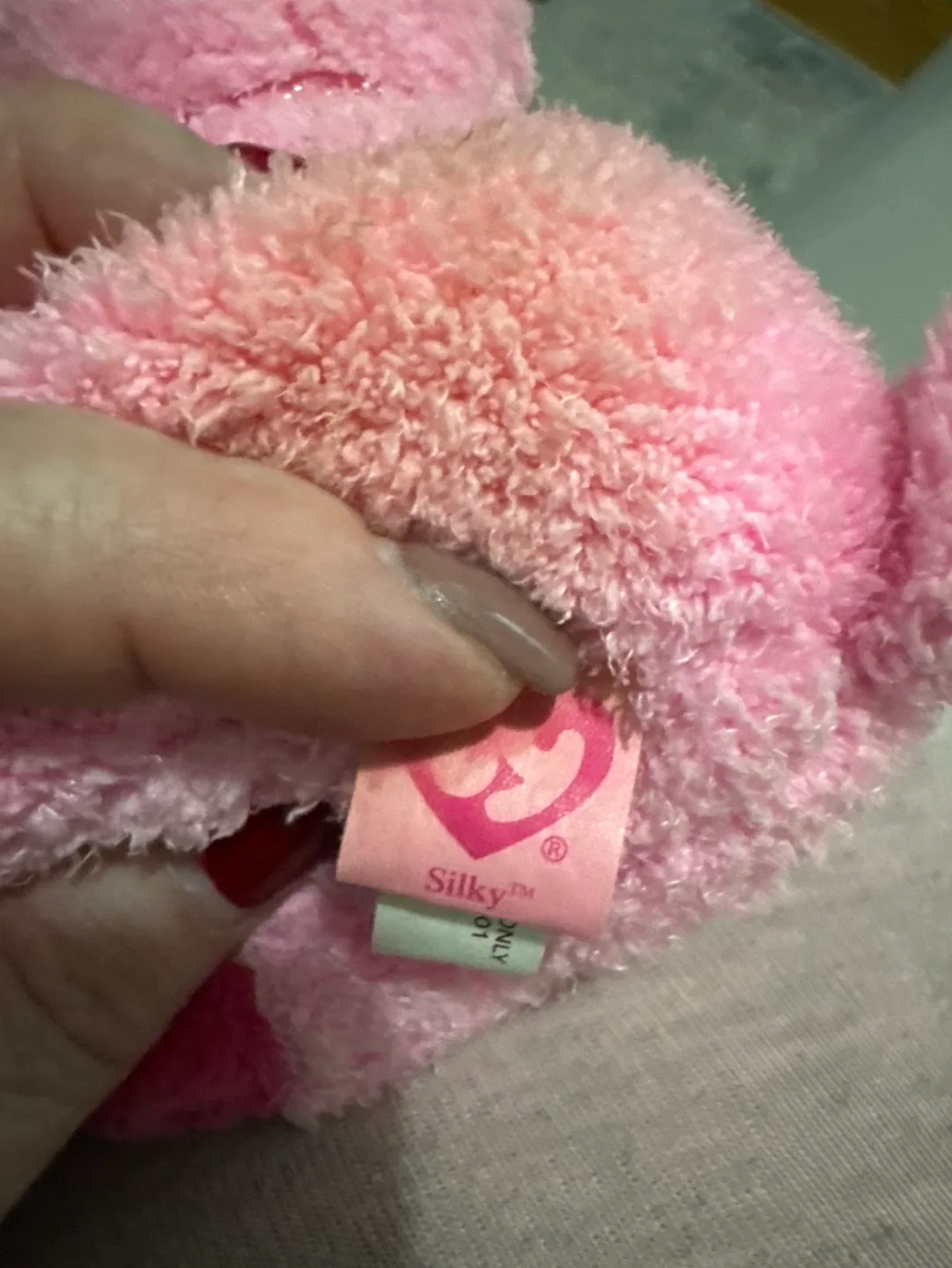 Ty Pink Silky Stuffed Pig image indicator(3)