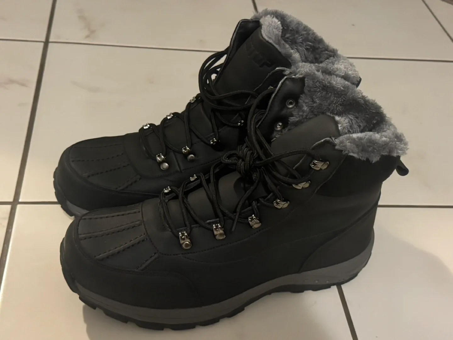 Men's Black Winter Boots Size 46 image indicator(2)
