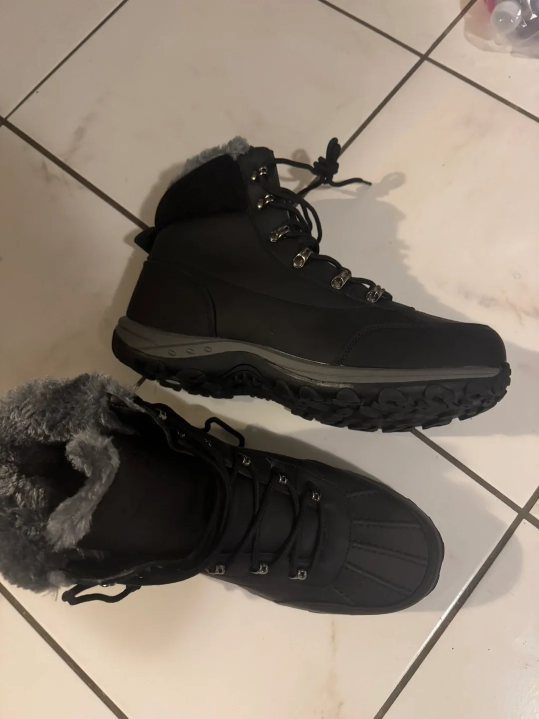 Men's Black Winter Boots Size 46 image indicator(3)