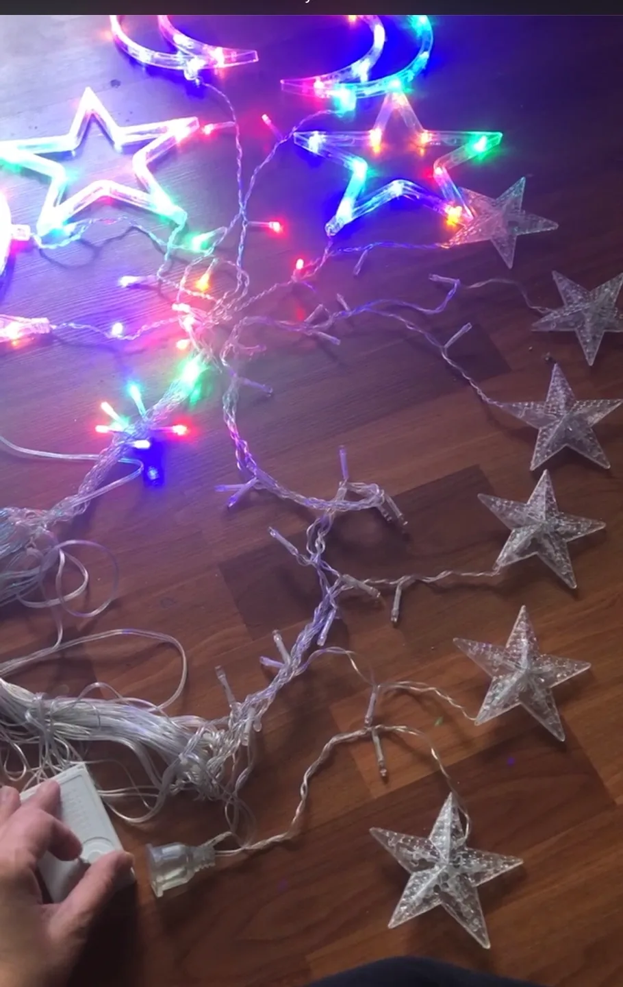 Star and Moon LED Curtain Lights image indicator(3)