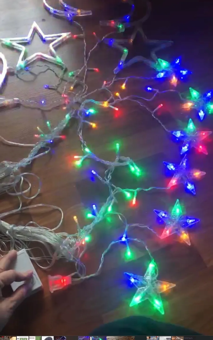 Star and Moon LED Curtain Lights image indicator(2)