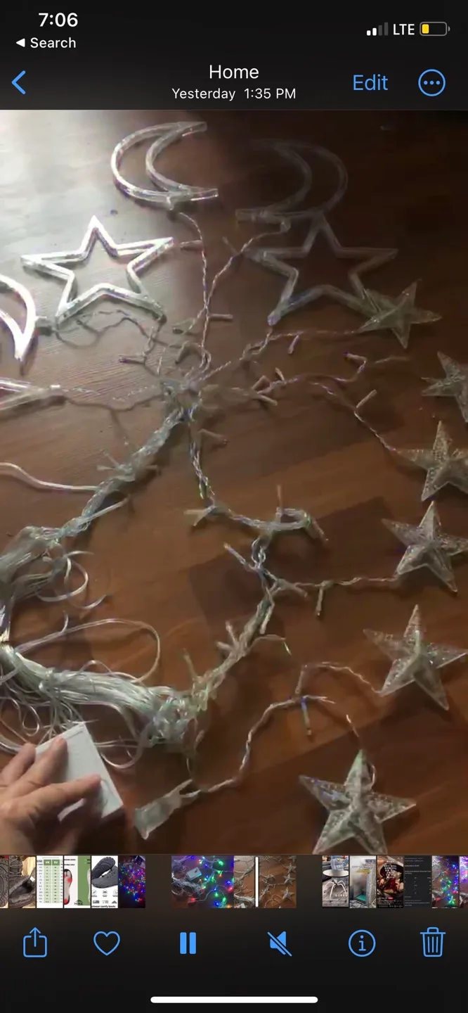 Star and Moon LED Curtain Lights image indicator(4)