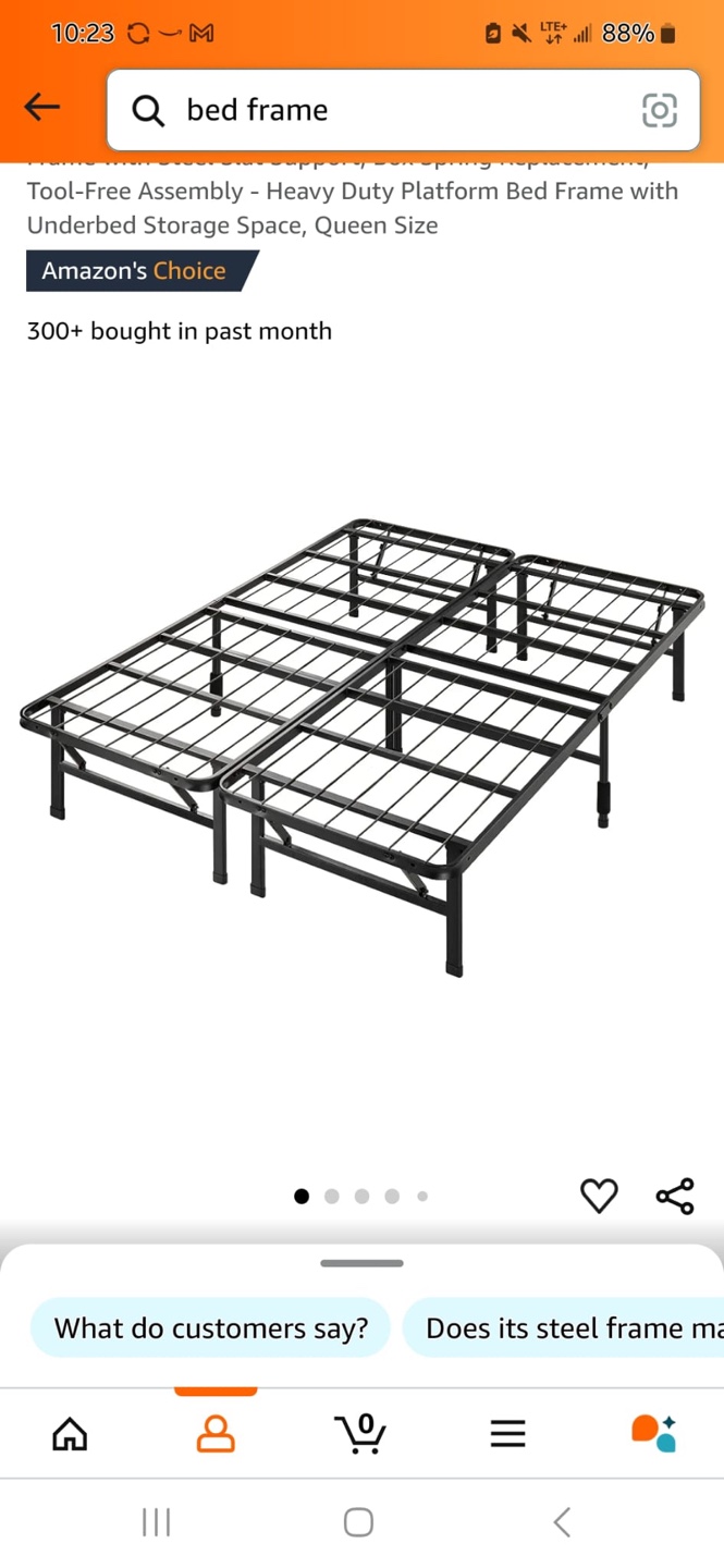 Queen Size foldable Bed Frame - photo 2