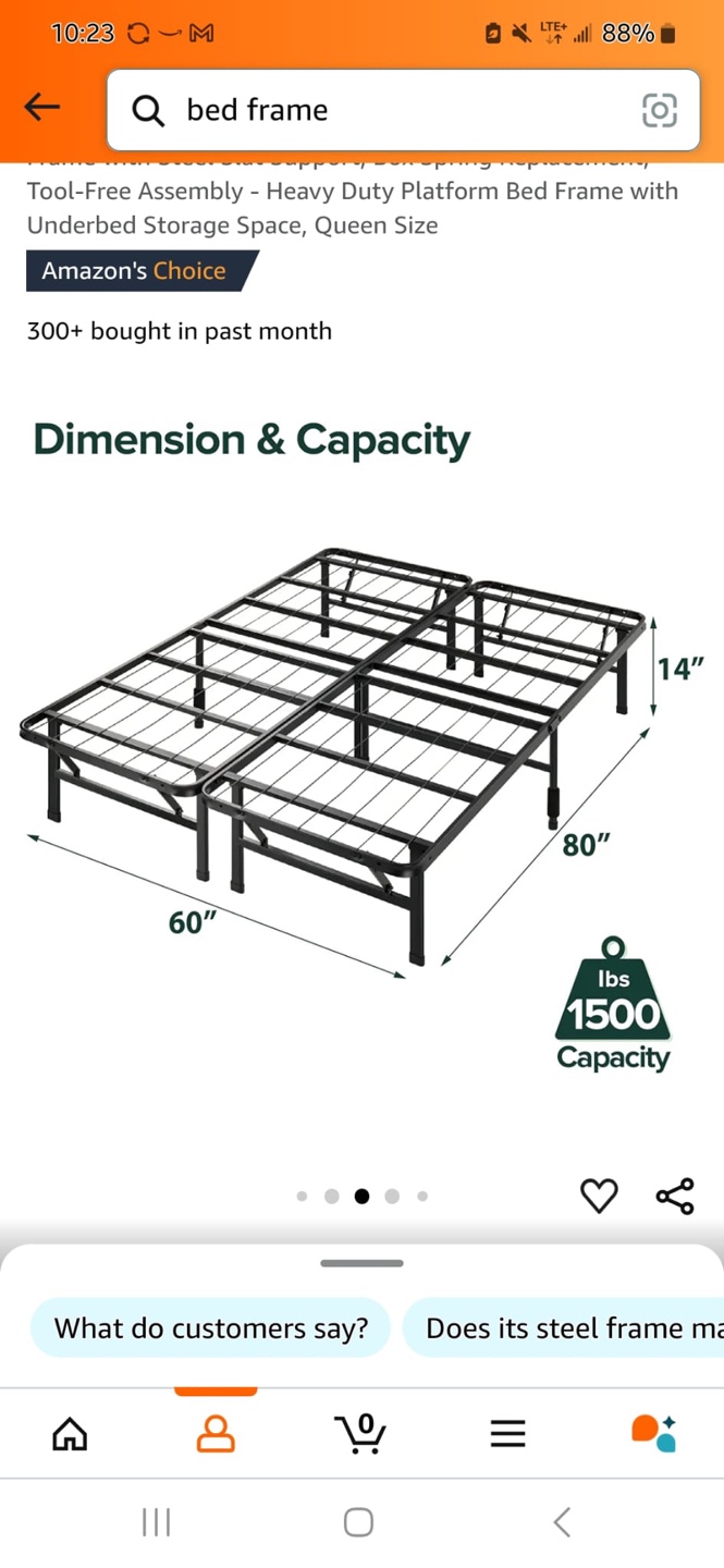 Queen Size foldable Bed Frame