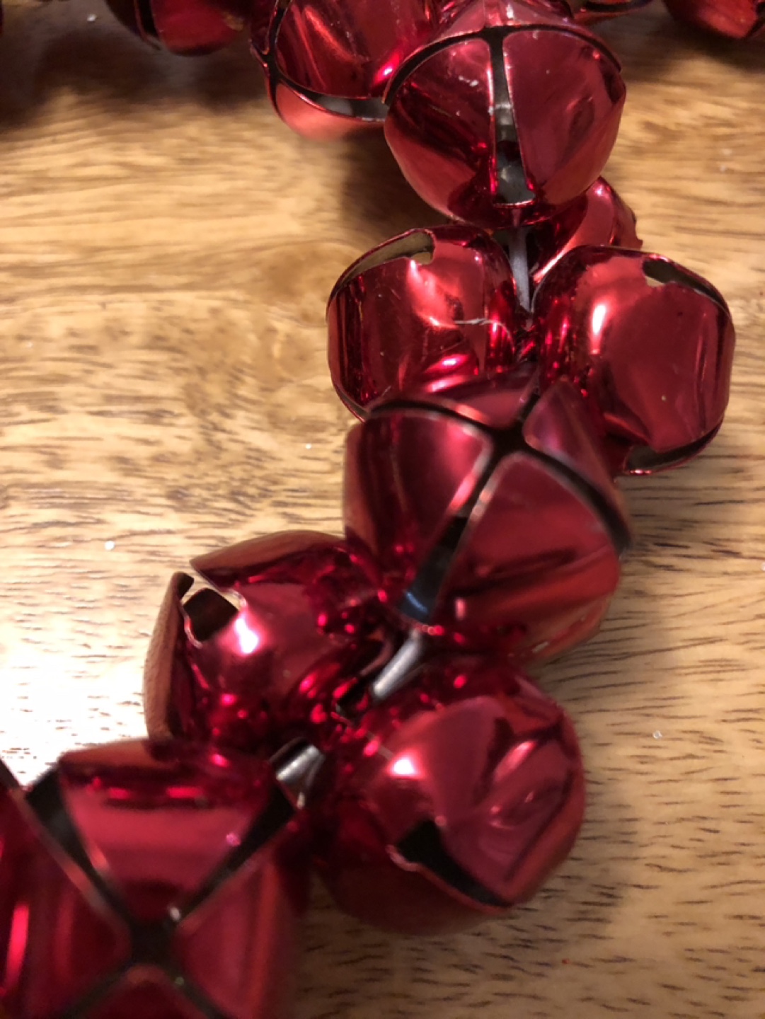 Set of 3 Red Christmas Bell Wreaths - photo 3